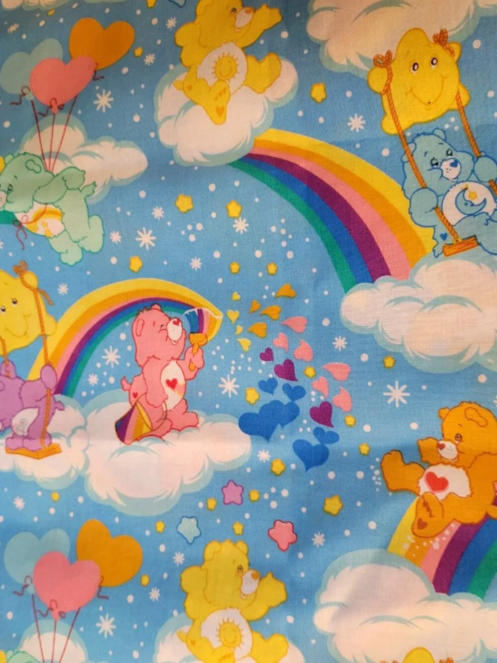 Vintage Carebear Pillowcase - Handmade Pillow Case, Excellent Condition